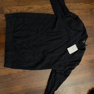 UNWORN Theory Men's Breach Stone Crewneck Sweater, Size M, Baltic, Breach MSRP